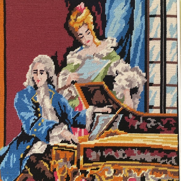 Vintage Large Scale Needlework Art - Picture 4 of 8